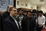 بازدید دکتر لاریجانی از غرفه واحد دانشکده مدیریت و اطلاع رسانی پزشکی مرکز پژوهش ها وا نجمن مدیریت واقتصاد سلامت در نوزدهمین مجمع سالیانه