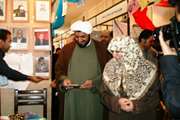 بازدید مسئولان دانشگاه از غرفه شبکه بهداشت و درمان جنوب تهران