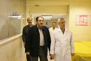 بازدید معاون درمان دانشگاه از فعالیت های اورژانس بیمارستان مطهری در سه شنبه آخر سال