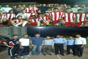 برگزاری بازی دوستانه تیم  فوتبال راه آهن تهران با تیم منتخب دانشگاه به مربیگری علی دایی
