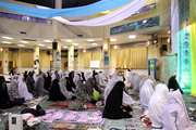 مراسم معنوی اعتکاف دانشجویان دختر دانشگاه علوم پزشکی تهران و ایران در پردیس دانشگاه علوم پزشکی ایران در مسجد امام حسین(ع) برگزار شد