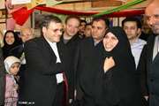 بازدید وزیر بهداشت و رییس دانشگاه از غرفه شبکه بهداشت و درمان جنوب تهران