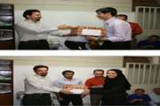 اهدای جوایز برندگان مسابقه فرهنگی در مرکز بهداشت و درمان جنوب تهران همزمان با نیمه شعبان