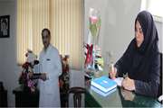 تبریک مترون بیمارستان روزبه به مجتبی شهامت، پرستار نمونه کشوری