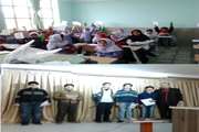 جوایز برگزیدگان مسابقه نقاشی و مقاله‌نویسی هفته مبارزه با سرطان و بسیج همگانی تغذیه اهدا شد