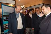دیدار دکتر لاریجانی از غرفه بیمارستان سینا در نمایشگاه هفتادو پنجمین سالگرد تاسیس دانشگاه