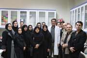 بازدید معاون پژوهشی و گروه بیو مواد دندانی دانشکده دندانپزشکی از واحد فراهم آوری سلول های بنیادی بیمارستان فارابی
