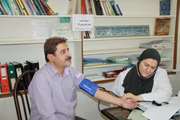 برپایی ایستگاه سلامت و انجام ویزیت رایگان به مناسبت گرامیداشت هفته دفاع مقدس در مرکز بهداشت جنوب تهران