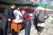 ایستگاه صلواتی برای راهپیمایان 22 بهمن در بیمارستان روزبه