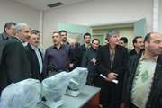 بازدید دکتر بیگلر، دکتر نمازی، دکتر رحیم نیا و هیت همراه، از دانشکده دندانپزشکی