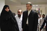 بازدید وزیر بهداشت و رئیس داشگاه علوم پزشکی تهران از مرکز قلب و عروق شهید رجائی بخش اول