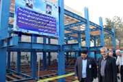 بازدید بانوی خیر سلامت از روند ساخت یک پروژه درمانی در بیمارستان شریعتی
