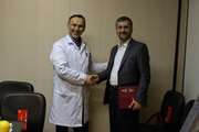 مراسم معارفه دکتر نیری معاون امور دانشگاهی و تودیع دکتر سازگار معاون پژوهشی مجتمع بیمارستانی امام خمینی(ره)
