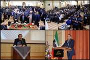 اجتماع بزرگ بسیجیان دانشگاه علوم پزشکی تهران در تالار امام مجتمع بیمارستانی امام خمینی(ره)