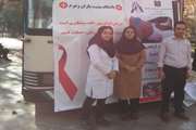 برگزاری ایستگاه اطلاع رسانی، مشاوره و آزمایش داوطلبانه ایدز در پارک بهاران