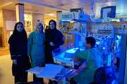 اولین بازدید پروفسور آلس از بخش NICU بیمارستان ولیعصر(ع) مجتمع بیمارستانی امام خمینی(ره) در اردیبهشت 94