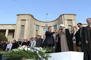مراسم بدرقه مرحوم استاد حسن فرسام در دانشکده داروسازی قسمت اول