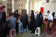 ارائه خدمت خواهران بسیجی در پایگاه های هفته سلامت