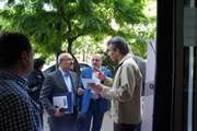 بازدید دکتر عرب خردمند و هیات همراه از غرفه اطلاع رسانی فشار خون در معاونت غذا و دارو تهران