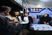 بیمارستان جامع بانوان آرش اقدام به برپایی غرفه سلامت کرد