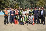 مانور آتش نشانی، تریاژ و انتقال مصدومین در مجتمع بیمارستانی امام خمینی(ره) 