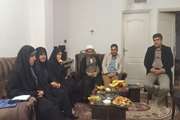 دیدار تعدادی از اعضاء بسیج جامعه پزشکی و اساتید دانشگاه با خانواده شهید پورات 