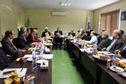 جلسه هیئت رییسه دانشگاه در دانشکده علوم تغذیه و رژیم شناسی