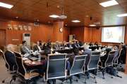 جلسه روسای بیمارستان ها با دکتر کریمی، رئیس دانشگاه 