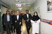 بازدید معاون درمان وزارت بهداشت و  معاون درمان دانشگاه از بیمارستان آرش 