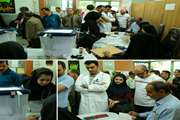 مشارکت پرشور کادر درمانی پای صندوق رأی در مجتمع بیمارستانی امام خمینی(ره) 