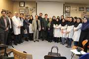 دفتر ارتباط با دانش آموختگان در بیمارستان امیراعلم افتتاح شد/ تجلیل از استاد قارونی 