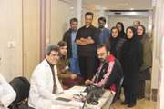 استقرار پایگاه انتقال خون در بیمارستان شریعتی