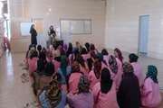برگزاری جلسه آموزشی توسط شبکه شهرری در کمپ شفق