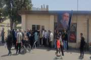 موکب «بدرقه آقای شهید ایران» در بیمارستان فارابی برپا شد