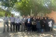 مراسم بازنشستگی لیلا شمس کارشناس مسئول بیمه سلامت مجتمع بیمارستانی امام خمینی (ره) برگزار شد