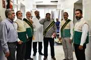 خادمین بارگاه  امام رضا (ع) در مجتمع بیمارستانی امام خمینی (ره) حضور پیدا کردند