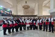حضور فعال مدیر پرستاری و پرستاران داوطلب دانشگاه علوم پزشکی تهران؛ خدمت‌رسانی شبانه‌روزی به شرکت‌کنندگان مراسم تشییع رهبر شهید