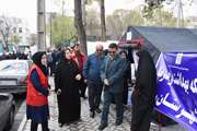 بازدید دکتر رئیس کرمی، رئیس دانشگاه علوم پزشکی تهران از مناطق آسیب دیده جنگ رمضان در شهرستان ری 