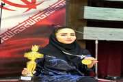 درخشش فریناز علوی از کارکنان شبکه بهداشت و درمان اسلامشهر در کسب مقام اول بدمینتون بانوان