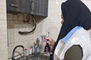نظارت کارشناسان واحد بهداشت محیط اسلامشهر بر سلامت آب شرب شهروندان در ایام جنگ و طرح سلامت نوروزی