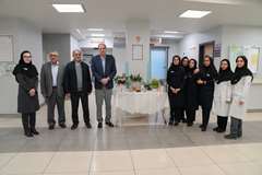 بازدید دو عضو هیئت رئیسه دانشگاه علوم پزشکی تهران از بیمارستان پوست رازی و قدردانی از تلاش‌های کادر درمان 