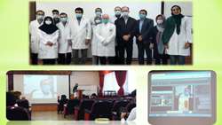 دفاع از پایان نامه دستیاری تخصصی کودکان با زبان انگلیسی در مجتمع بیمارستانی امام خمینی (ره)