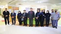 بازدید نوروزی عضو هیئت رئیسه دانشگاه علوم پزشکی تهران از مجتمع بیمارستانی یاس و مرکز طبی کودکان
