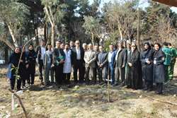 کاشت نهال درمجتمع بیمارستانی امام خمینی (ره) به مناسبت روز درختکاری