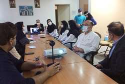برگزاری اولین جلسه مورنینگ مجازی بیماران بستری کووید 19 در شبکه اجتماعی اختصاصی درمان دانشگاه علوم پزشکی تهران به میزبانی بیمارستان شریعتی