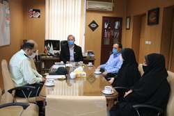 دیدار معاون اجتماعی کلانتری 115 رازی با مدیر بیمارستان فارابی