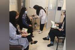 غربالگری دیابت به مناسبت هفته سلامت بانوان ویژه بانوان منطقه تحت پوشش پایگاه شماره ۲ گل‌ها در شهرستان اسلامشهر