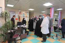 حضور شهردار منطقه 7 و رئیس کمیته سلامت شورای اسلامی شهر تهران در بیمارستان بهرامی