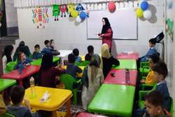 برگزاری برنامه شاد به مناسبت هفته ملی کودک در مهدکودک در شهرستان اسلامشهر
