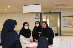 بازدیدکارشناس کنترل عفونت معاونت درمان دانشگاه علوم پزشکی تهران برای راه اندازی کلینیک زخم بیمارستان رازی